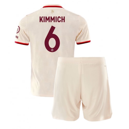 Fotbalové Dres Bayern Munich Joshua Kimmich #6 Dětské Alternativní 2024-25 Krátký Rukáv (+ trenýrky)